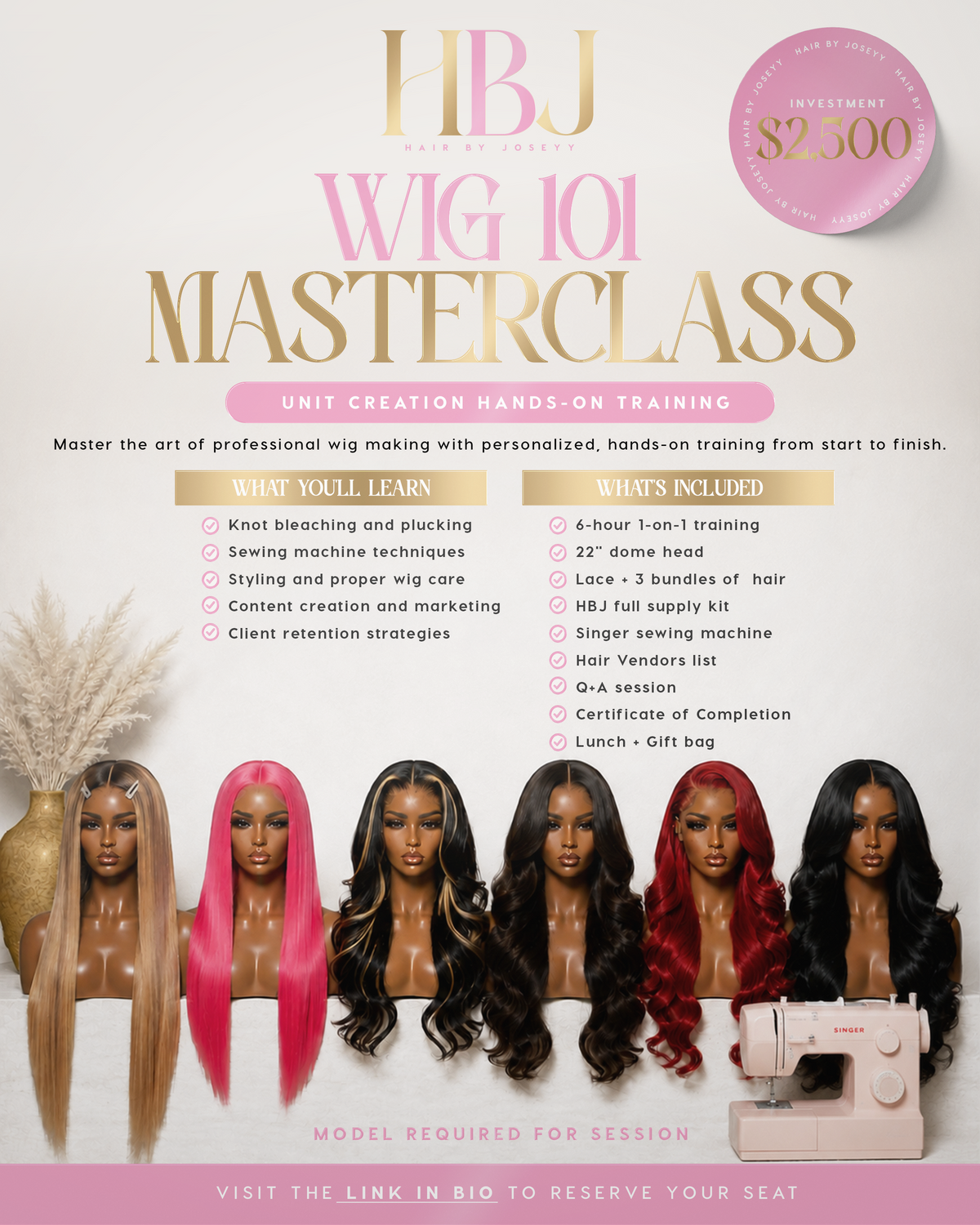 HBJ Wig Making 101 MASTERCLASS